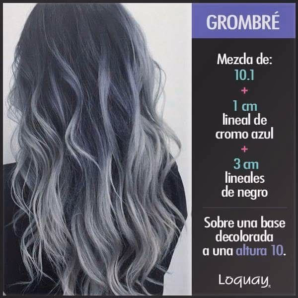 ¿Qué número de revelador se utiliza para el cabello gris?