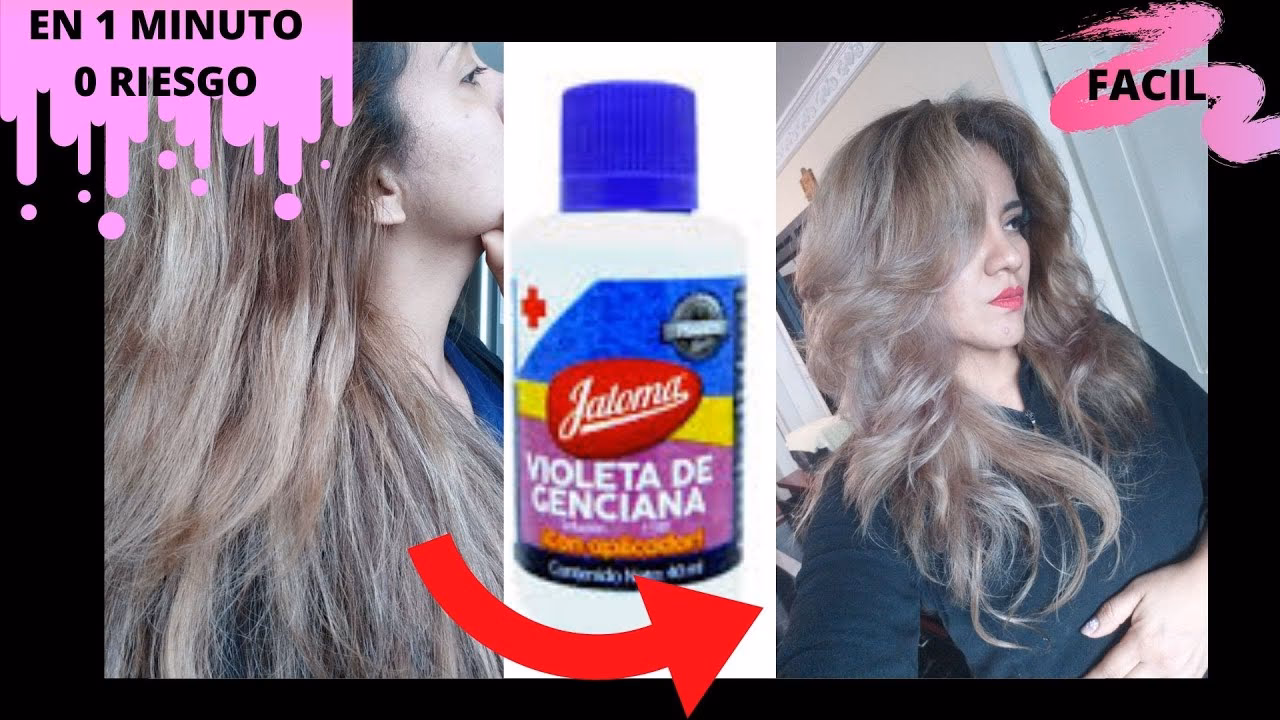 ¿Puedo teñirme el cabello con violeta de genciana?