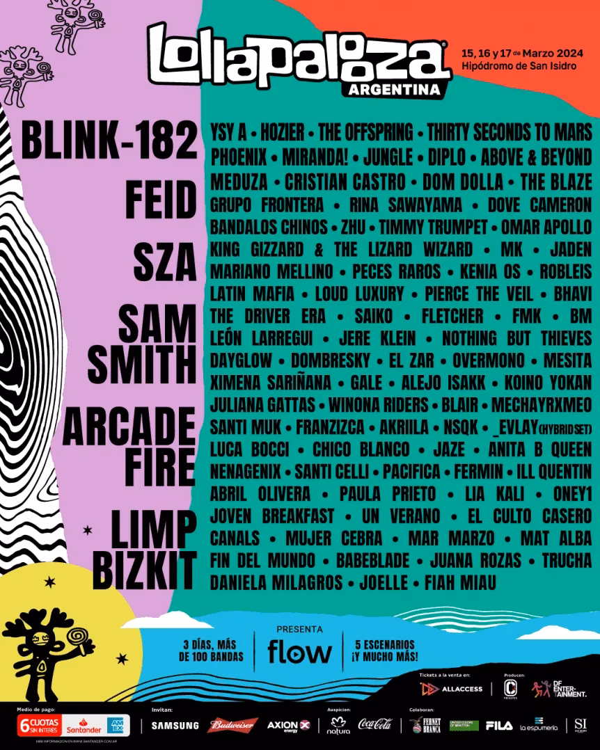 ¿Quién está en el Lola Lollapalooza 2026?