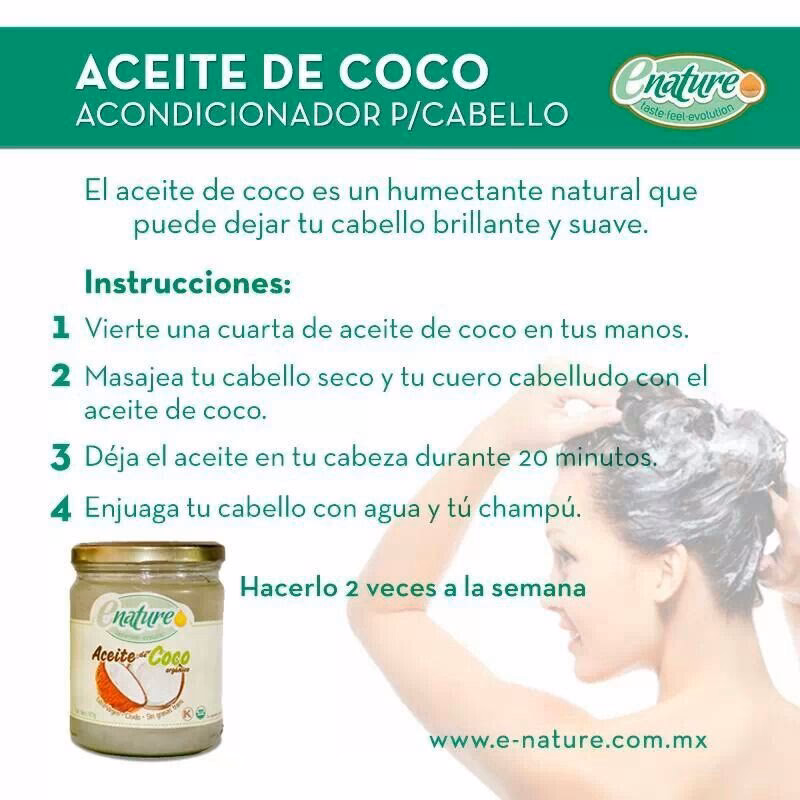 ¿Qué puedes mezclar con aceite de coco para el crecimiento del cabello?