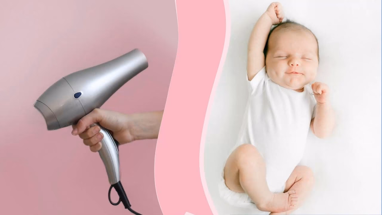 ¿Por qué el sonido del secador de pelo calma a los bebés?