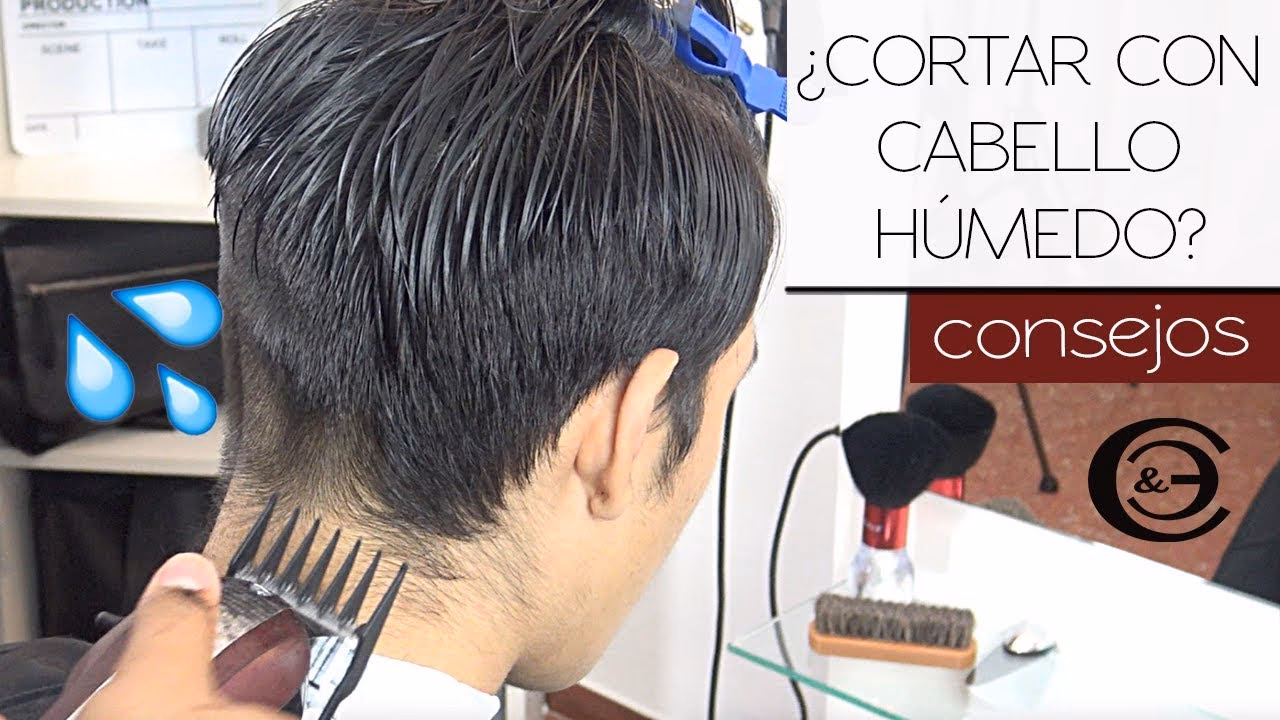 ¿Puedes recortar el cabello cuando está mojado?