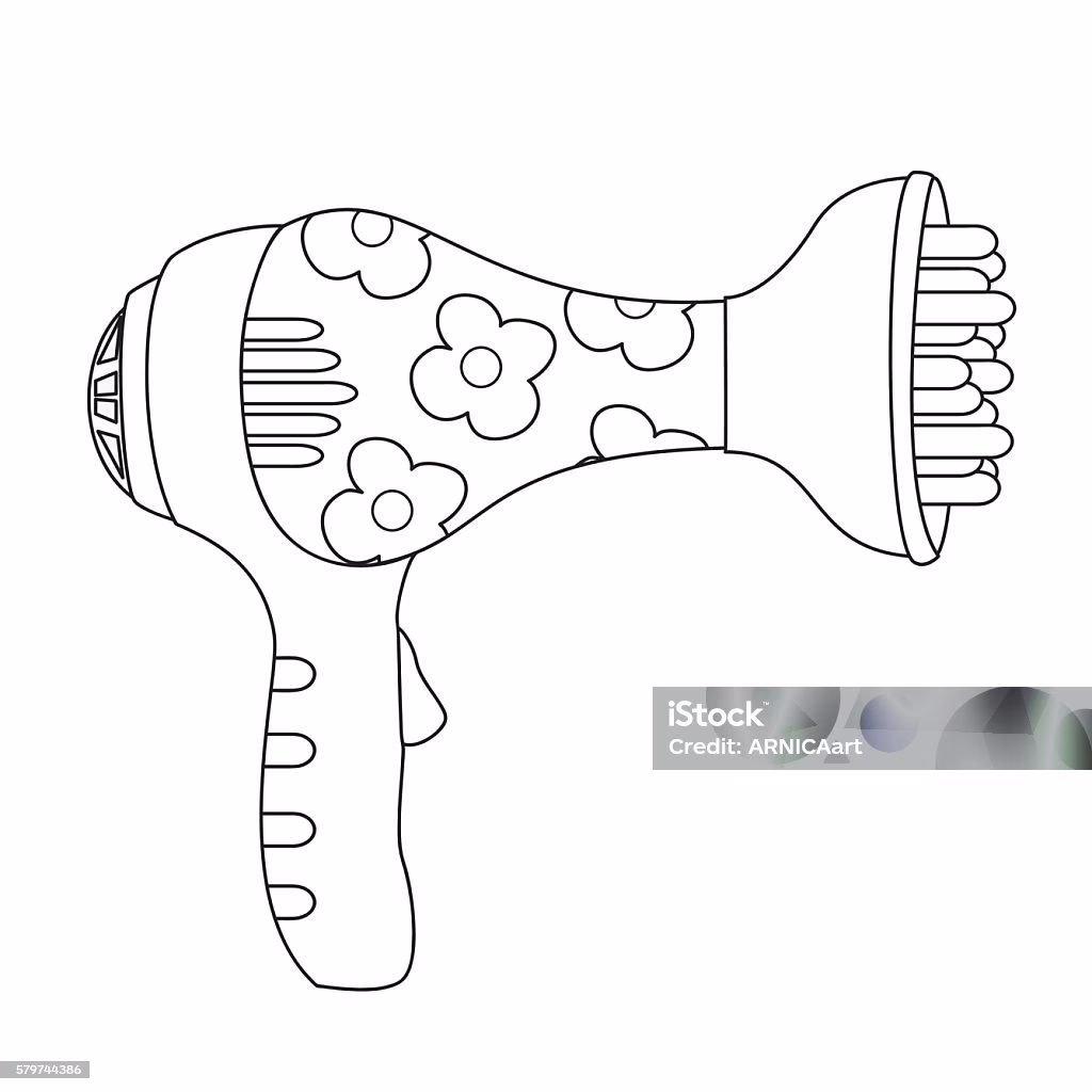 ¿Cómo puedo dibujar un secador de pelo?