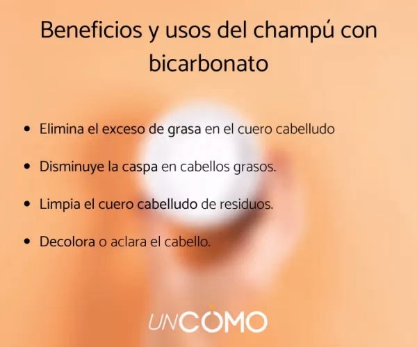 ¿Qué pasa cuando mezclas bicarbonato de sodio y champú?