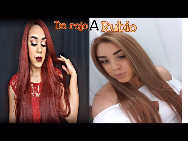 ¿Se puede pasar del castaño rojizo al rubio?