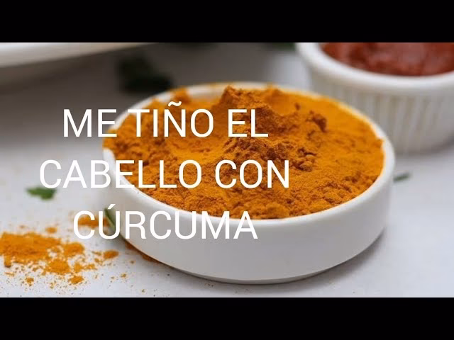 ¿Qué color le da la cúrcuma al cabello?