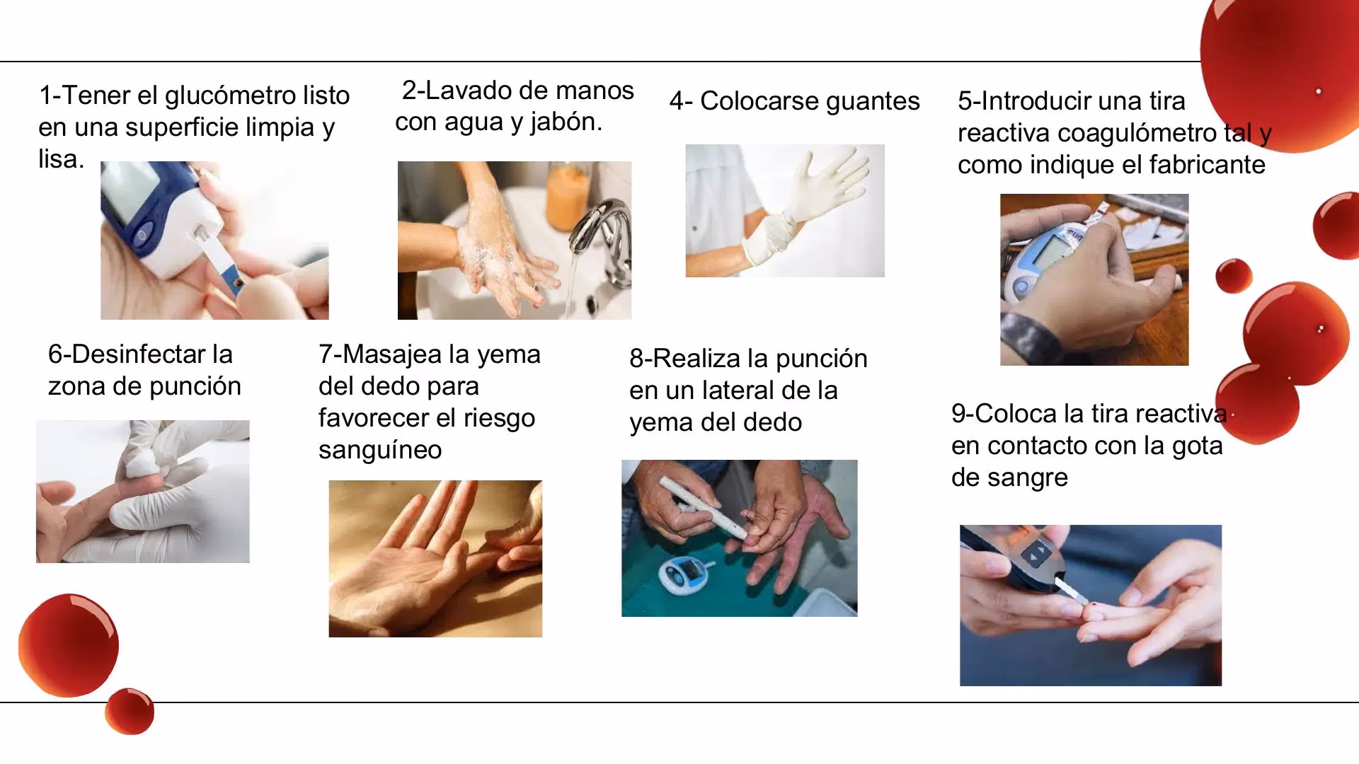 ¿Qué dedos son los adecuados para una punción capilar?