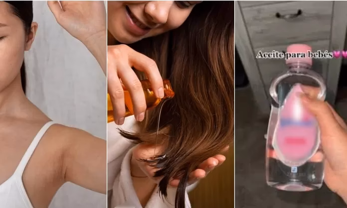 ¿Qué pasa si lo hago con aceite de bebé?